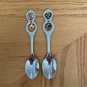 Wizard of Oz and Kansas Mini Collectible Spoons with Dangling Charms